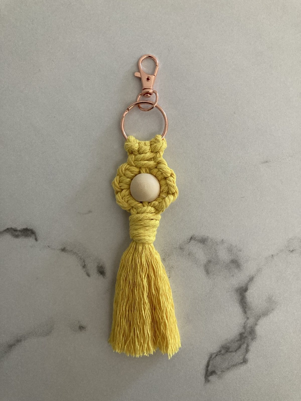 Macrame Flower Key Chain, photo 2