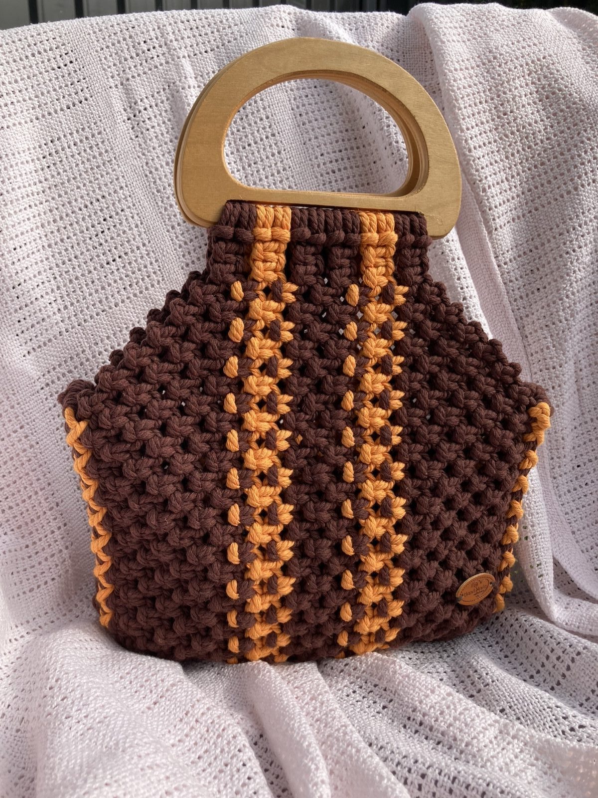 Double-Stripe Mini Handbag